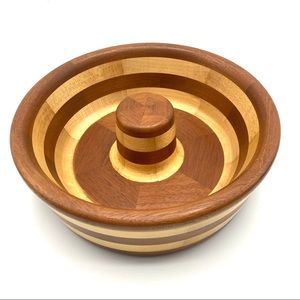ARTISAN Hand crafted Wooden Serving Catch All Bowl